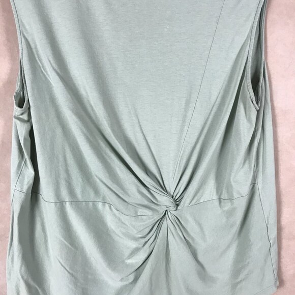 Calvin Klein Plus Size Twist-Front Sleeveless Top in Jade Green 1X - Picture 6 of 8